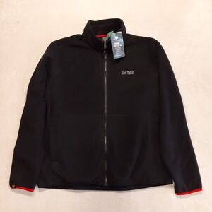 Estes Express Lines Mens Summit Sherpa Fleece Jacket Large Black 2 Layer